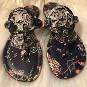 Tory Burch Navy ‘Happy Times’ Miller’s NEW! Size 7